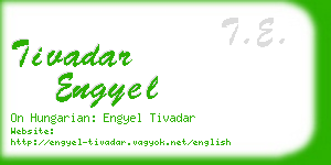 tivadar engyel business card